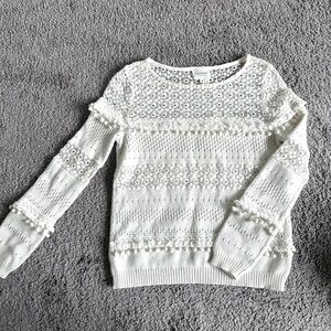 Sezane embroidered sweater